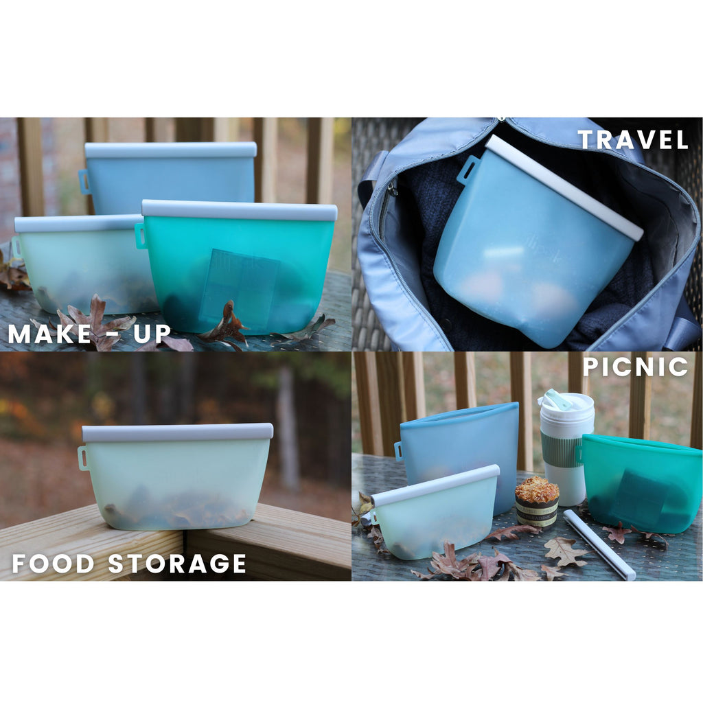 Silipak Silicone Food Storage Bags (3-Pack)